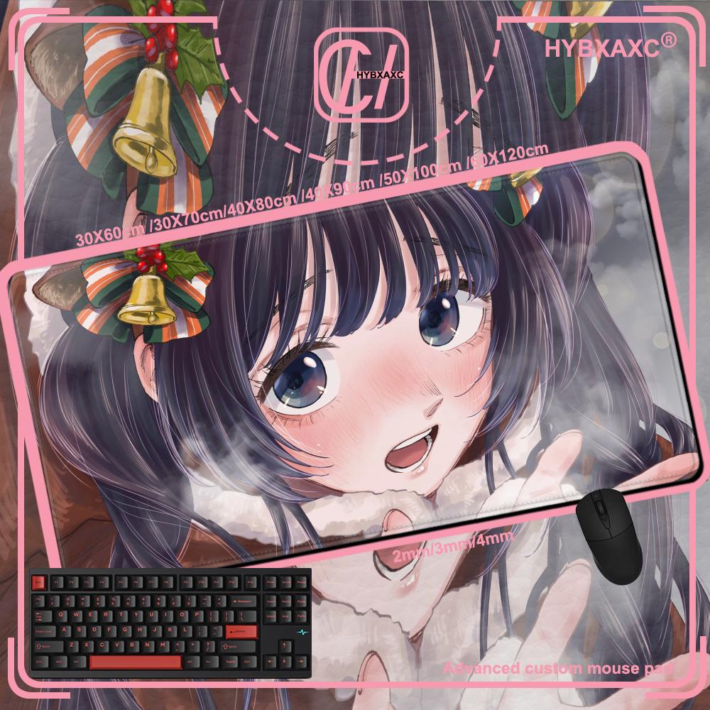 New Anime The Fragrant Flower Blooms with Dignity Mouse Pad Cute Kawaii Girl Kaoruko Waguri Desk Mat Print Keyboard Mat
