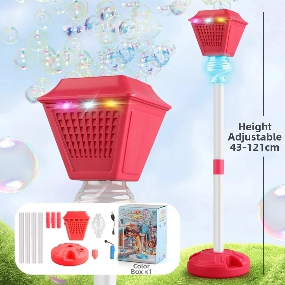 Adjustable Heights Kids Streetlight Bubble Machine Standing Bubble Maker Outdoor Party