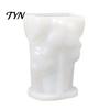 Dwarf Ornament Mold Halloween Ghost Figurine Silicone Mold, Holding Skull Gnome Casting Epoxy Resin DIY Easy Release Reusable Candle Making