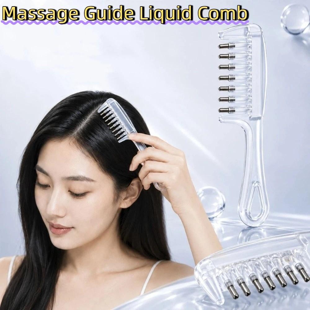 Plastic Massage Guide Liquid Comb Anti-Static Scalp Massage Comb Hair Firming Applicator Travel