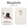 Кото-кафе MAGsafe Кожаный держатель для карт для телефона Apple – Магнитный, Удобный чехол с доступом