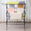 Folding Clothes Drying Rack Retractable Design Easy Installation Collapsible Portable Indoor Outdoor Laundry Rack