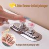 Floral Toilet Button Nail Art Bathroom Tank Switch Universal Lid Lifter Flusher