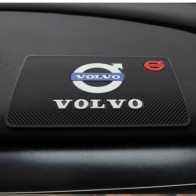 ПВХ Коврик на приборную панель автомобиля Противоскользящий Силиконовый коврик Для Volvo Rdesign Polestar AWD V50 S60 XC60 S40 XC40 XC90 V60 S80 S90 V90 V70 T6