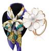 Attractive Silk Scarf Buckle Pretty Alloy Clothing Accessories Three-ring