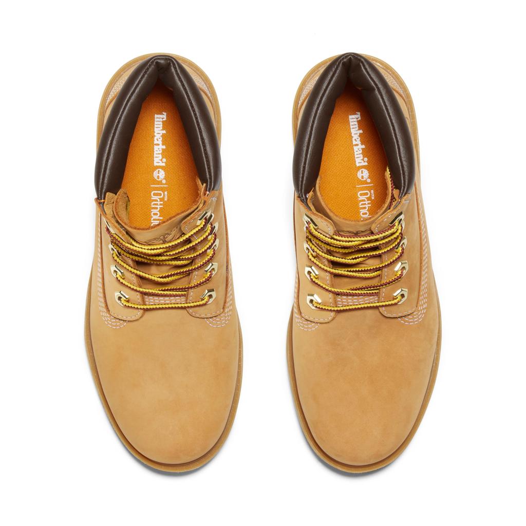 Timberland Linden Wood Waterproof Size TB1A161G2311 6-inch Lace-Up Boots, Women's, Wheat, 7.5/24.5cm,