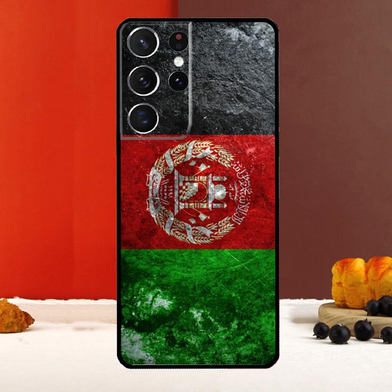 Чехол Флаг Афганистана для Samsung Galaxy S25 Ultra S22 S23 S24 Plus S20 S21 FE S9 S10 S25 FE