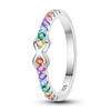 Кольцо из серебра 925 пробы Shine Zircon с камнем, многослойные широкие кольца для женщин, тонкие ювелирные изделия, подарок на свадьбу, вечеринку