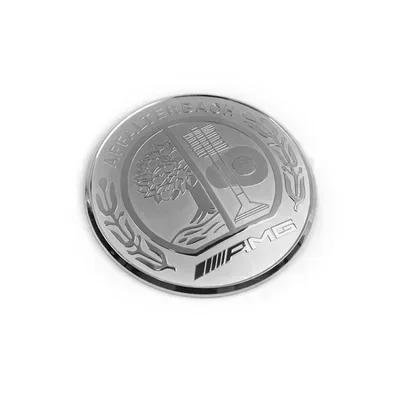 52/57mm for Mercedes Benz AMG A B C D M S R G Class GLA GLB W124 W176 W204 W212 GLK Car Steering Wheel Center Emblem Sticker z3