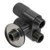 Metal 1 In 2 Out Dual Control Valve Stainless Steel Faucet Valve for Toilet Spray and Bathroom Cleaning Double Outlet Valve