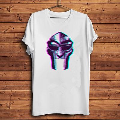 Футболка рэпера MF Doom с логотипом маски МФ Дума и футболка Madvillainy от Madlib Хип-хоп футболки Крутая уличная одежда
