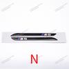 BBKS3 2Pcs 6.8cm 8.4cm ABS Fender Side Badge Emblem For BMW M Performance X4M X6M X5M  M3 M5 X3M E60 E46 Vehicle Tuning Accessories