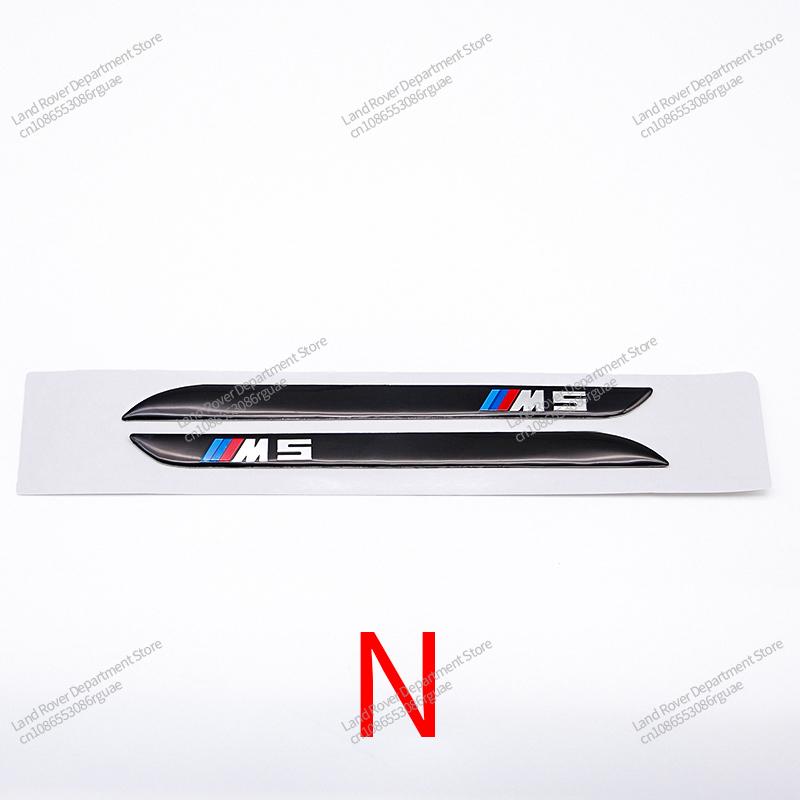 BBKS3 2Pcs 6.8cm 8.4cm ABS Fender Side Badge Emblem For BMW M Performance X4M X6M X5M M3 M5 X3M E60 E46 Vehicle Tuning Accessories