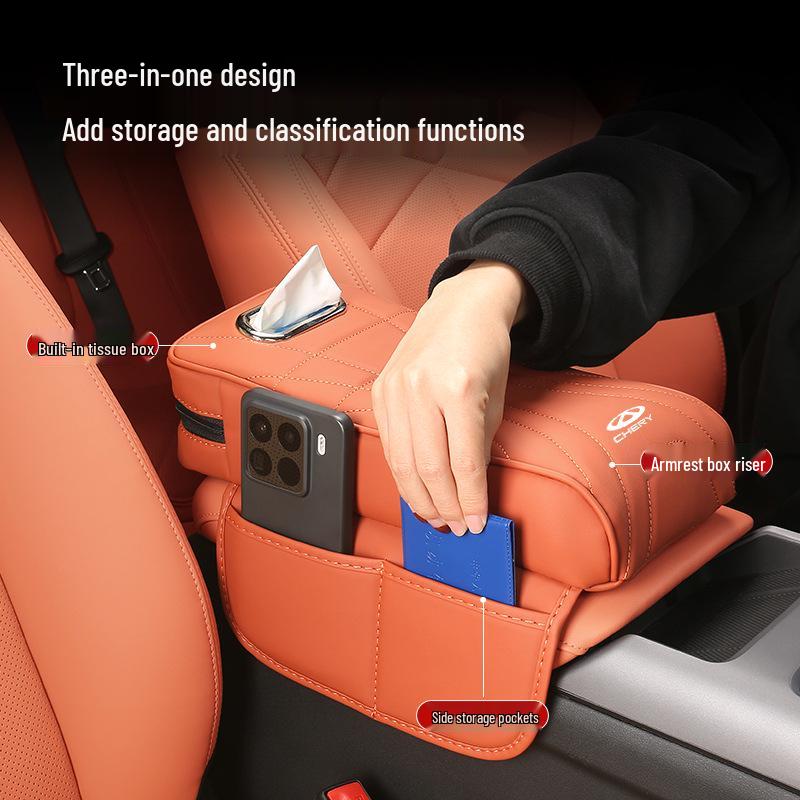 Чехол-подкладка на крышку подлокотника-консоли для Chery Arrizo & Tiggo