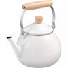 Wahei Freiz Kettle, 2.5L Capacity (1.6L Capacity), Enamel, Induction and Gas Compatible, Cafe Blanc, RB-1924