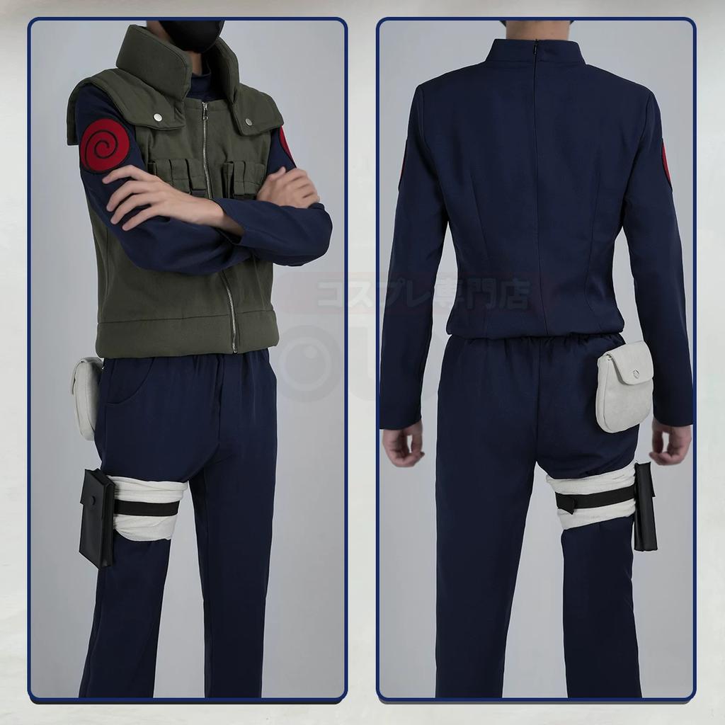 Косплей-костюм Четвертого Хокаге Какаши Хатаке из аниме для юных ниндзя, включает парик.