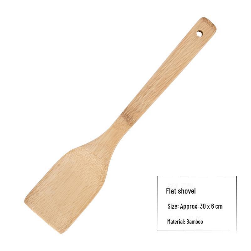 Набор бамбуковых лопаток: Длинная ручка, антипригарное покрытие, индивидуальный логотип, в комплект входит ложка для риса.