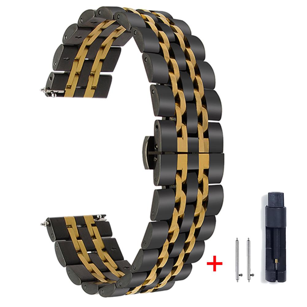 Stainless Steel Strap For Amazfit GTR 4 GTR 47mm 2e Metal Mesh Band For Amazfit GTS 4 mini/Bip 3 Pro/Stratos Wristband Bracelet