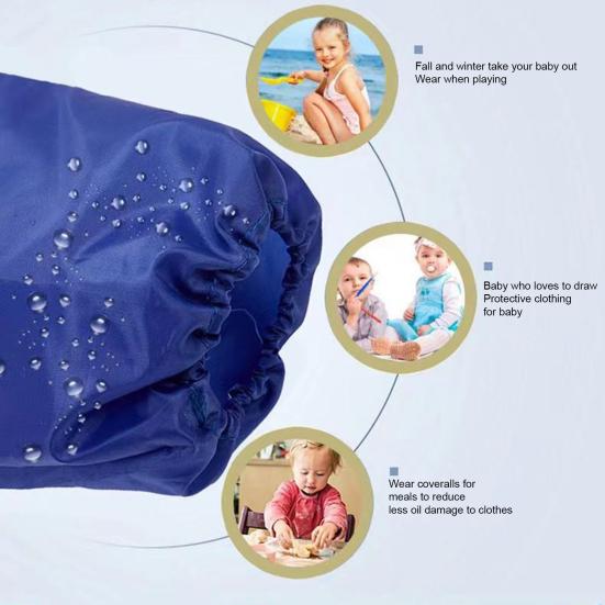 Детский водонепроницаемый художественный фартук Yousheng с длинными рукавами, удобный в использовании универсальный халат для рисования для детей
