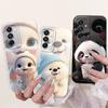 Чехол для Samsung Galaxy A17 SM-A176B Роскошный Цветок с Бантом Мягкий Силикон Ударопрочный Чехол для Samsung A17 4G SM-A175F A 17 Корпус