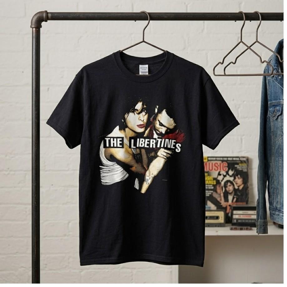 The Libertines Shirt Self Titled Album Cover Pete Doherty Indie Rock Black Tee Unisex T-Shirt