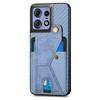 For Motorola Edge 50 Pro 5G Case with K-Shaped Kickstand Leather Phone Back Cover