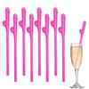 10/20Pcs Bachelorette Party Willy Straws Funny Drinking Straws for Girls Night Out Reusable Food Grade Plastic Straws Party Favors Crazy Night Straw