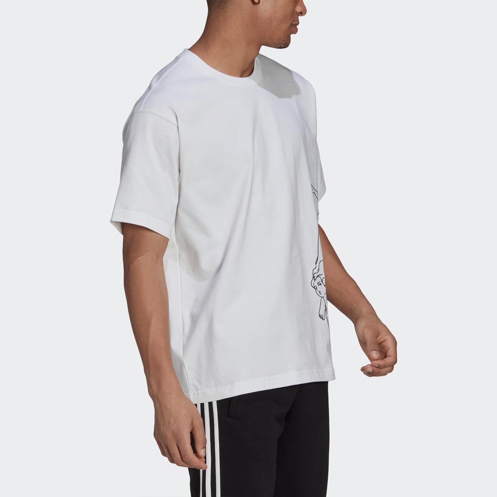 Adidas Футболка Originals Artist Tee Ss вышитая спортивная футболка с круглым вырезом и коротким рукавом для мужчин, белые топы HA4695