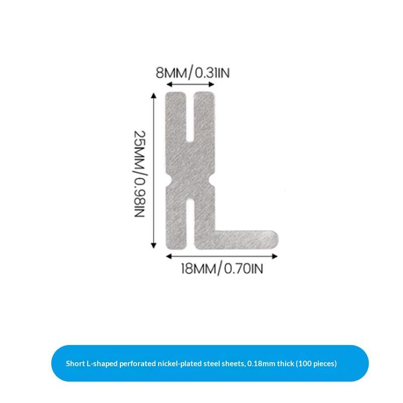 100 шт. Многоугольная никелевая пластина для аккумуляторов 18650, никелевая пластина для литиевых аккумуляторов для точечной сварки, листы для соединения аккумуляторов