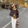 Autumn Winter Thicken Warm Parka Women Casual Solid Color Loose Short Jackets Outwear