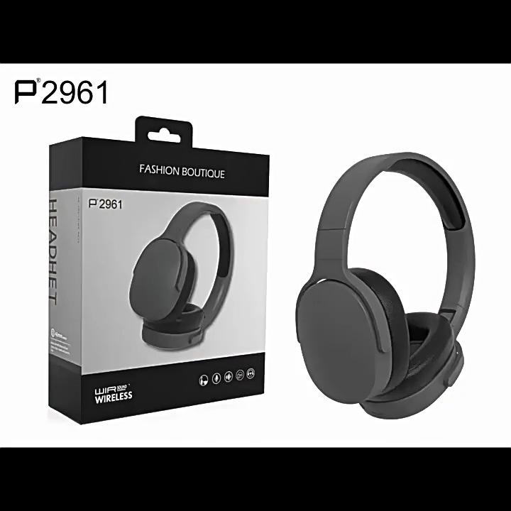 Беспроводные Bluetooth-наушники P2961: Тяжелый бас, Игры и спорт, Универсальная совместимость