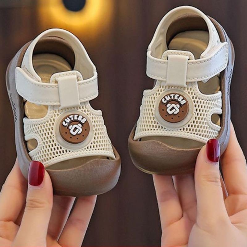 Кроссовки, детские сандалии, летняя детская обувь с противоскользящим покрытием, мягкие дышащие накладки на носки для мальчиков и девочек