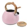 Tea Kettle 3L Teapot 304 Stainless Steel Household Whistling Tea Kettle Water Kettle Tea House Accessories Pink