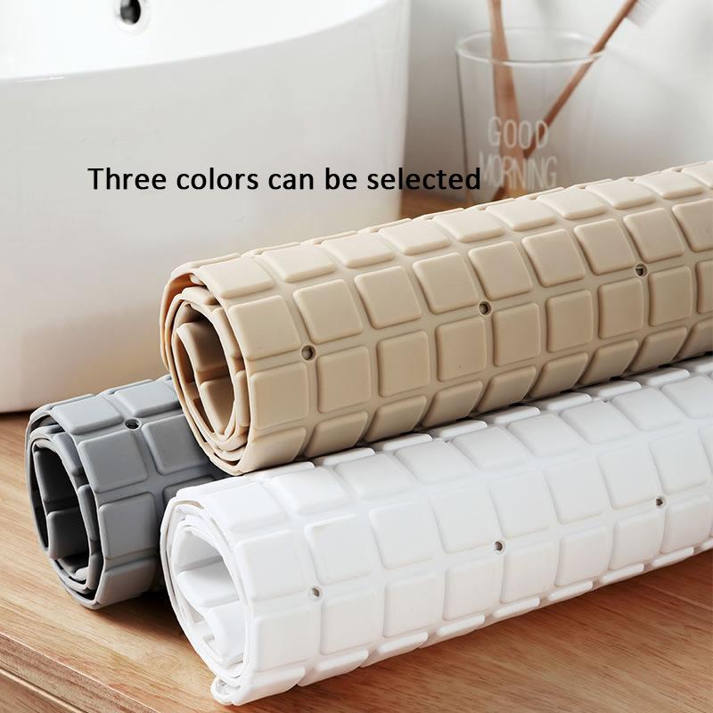 Толщина ПВХ противоскользящий коврик для ванной, коврик для душа, напольная подушка для ванны, массажный коврик с присоской, сливным отверстием