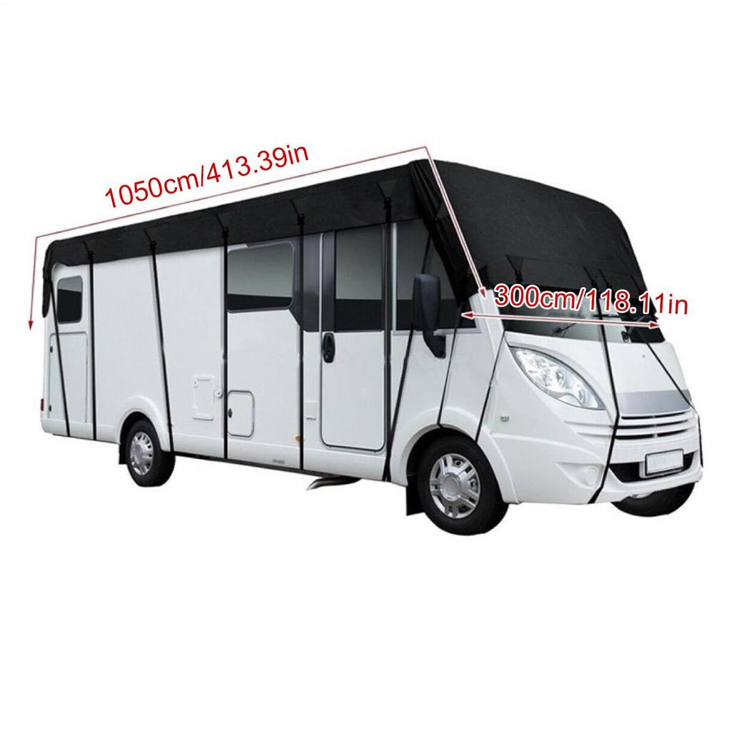 Тент для грузовика Водонепроницаемый Всепогодный Тент для прицепа для путешествий Автодом Защита от разрывов Тень 210D Защитник с сумкой для кемпинга Пляж Дождь