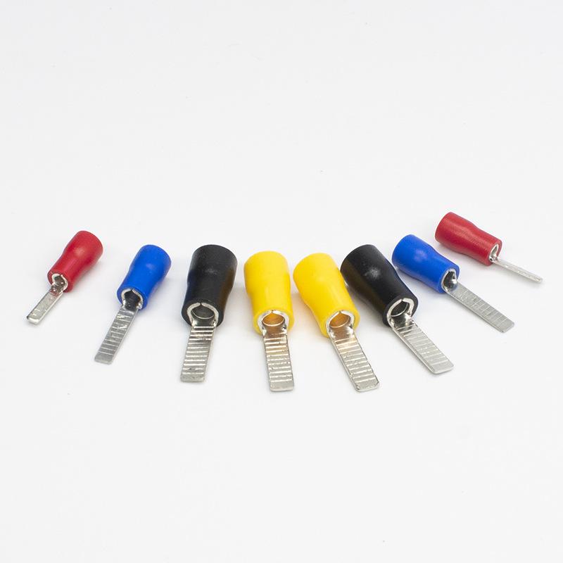 CJH DBV5.5-10-14-18 Brass Copper Pre-insulated Crimp Terminal Lug, Purple