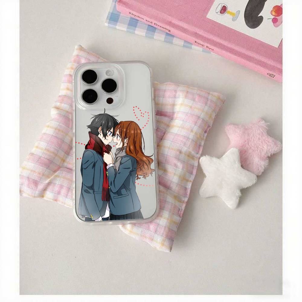 Cute Anime Horimiya Phone Case For IPhone 17 16 15 14 Plus 13 12 11 Pro Max Phone Back Cover Transparen
