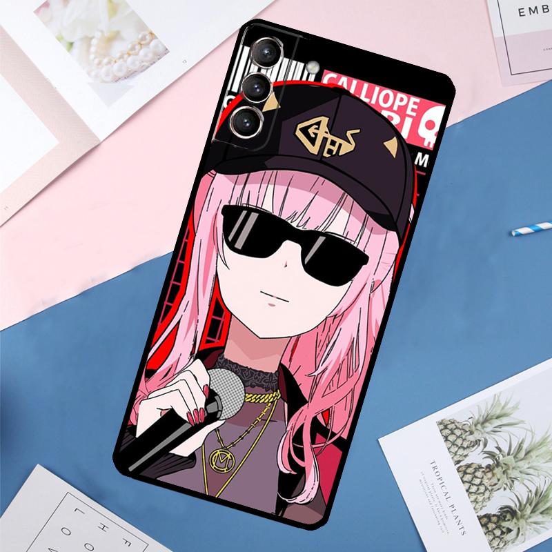 Чехол Calliope Mori Hololive для Samsung Galaxy S24 Ultra S20 S21 S22 S23 S25 Ultra S9 S10 Plus S25 FE Задняя крышка
