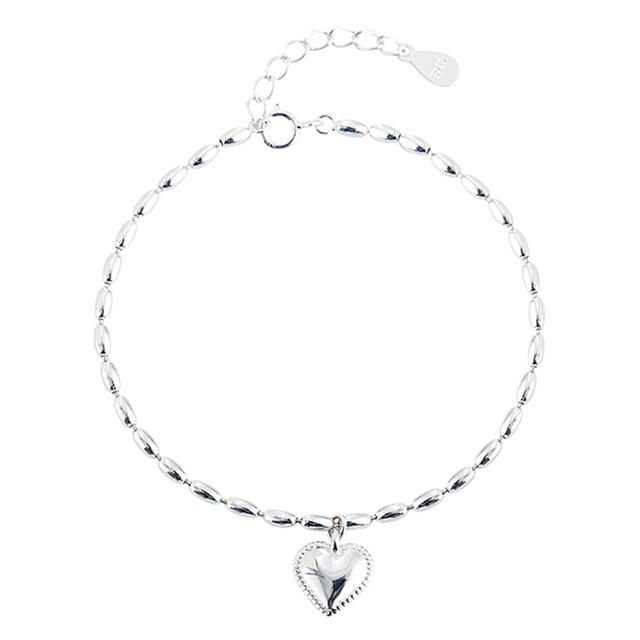 Браслет из стерлингового серебра S925 для женщин, аксессуары, браслет из рисовых зерен, ювелирные изделия