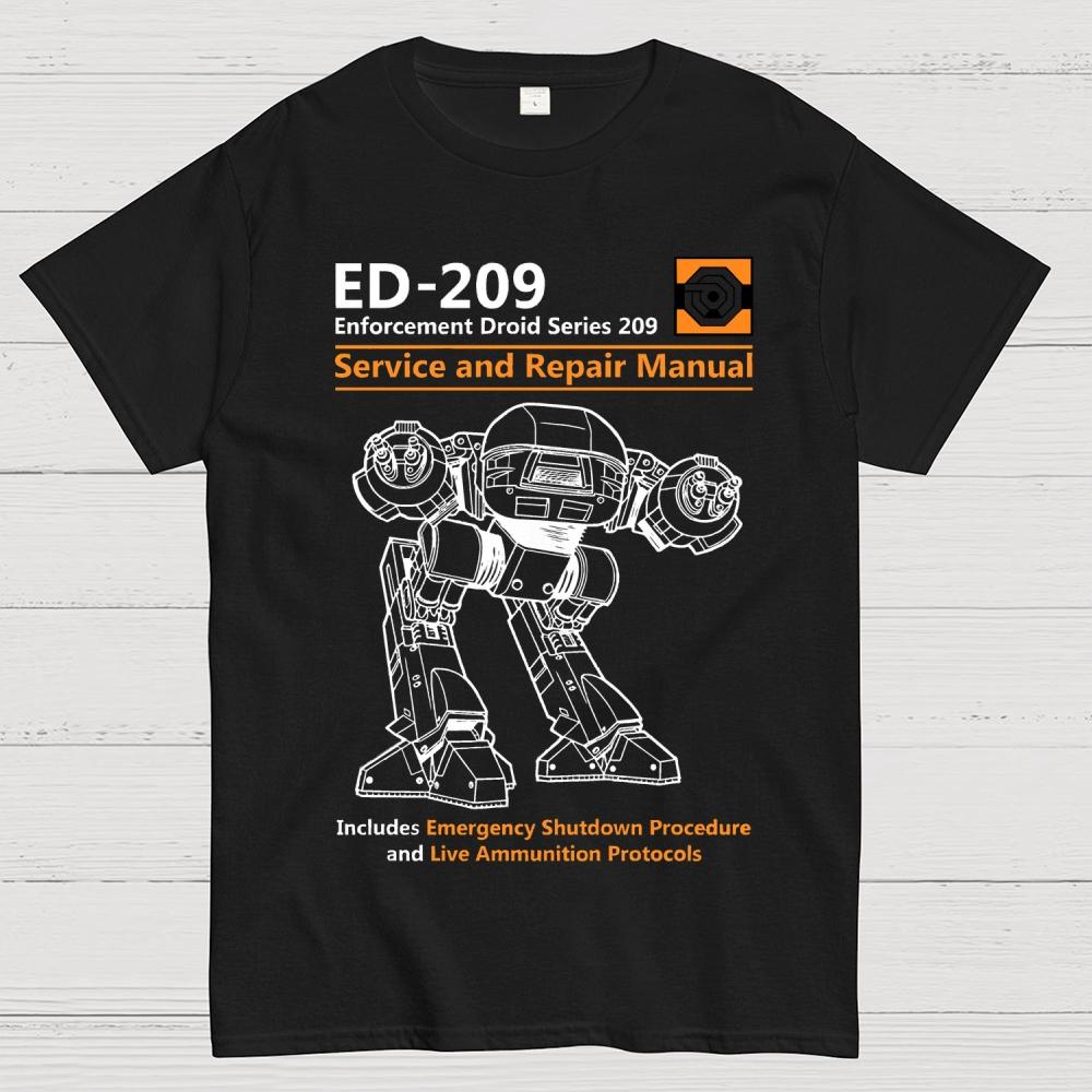 Anatomy of ED-209 Robot Cotton Summer Casual Cool Loose T-Shirt