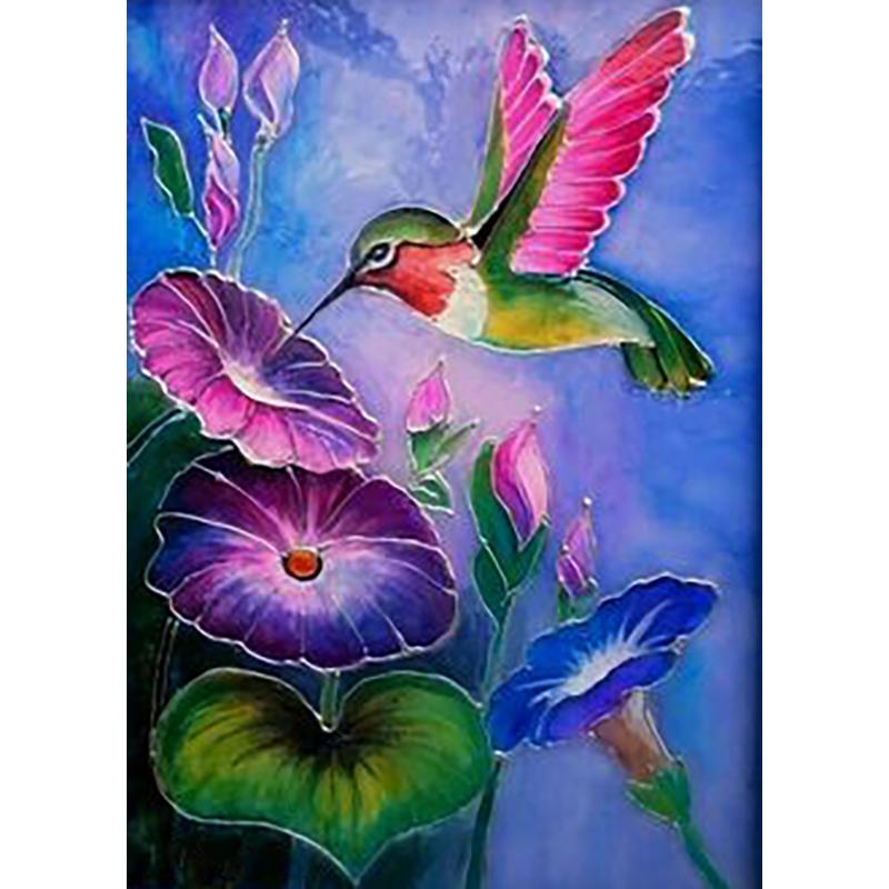 5D DIY Алмазная картина Птица Пейзаж Полный Круглый Алмазная вышивка Набор для вышивки крестом Мозаика Украшение со стразами Подарок