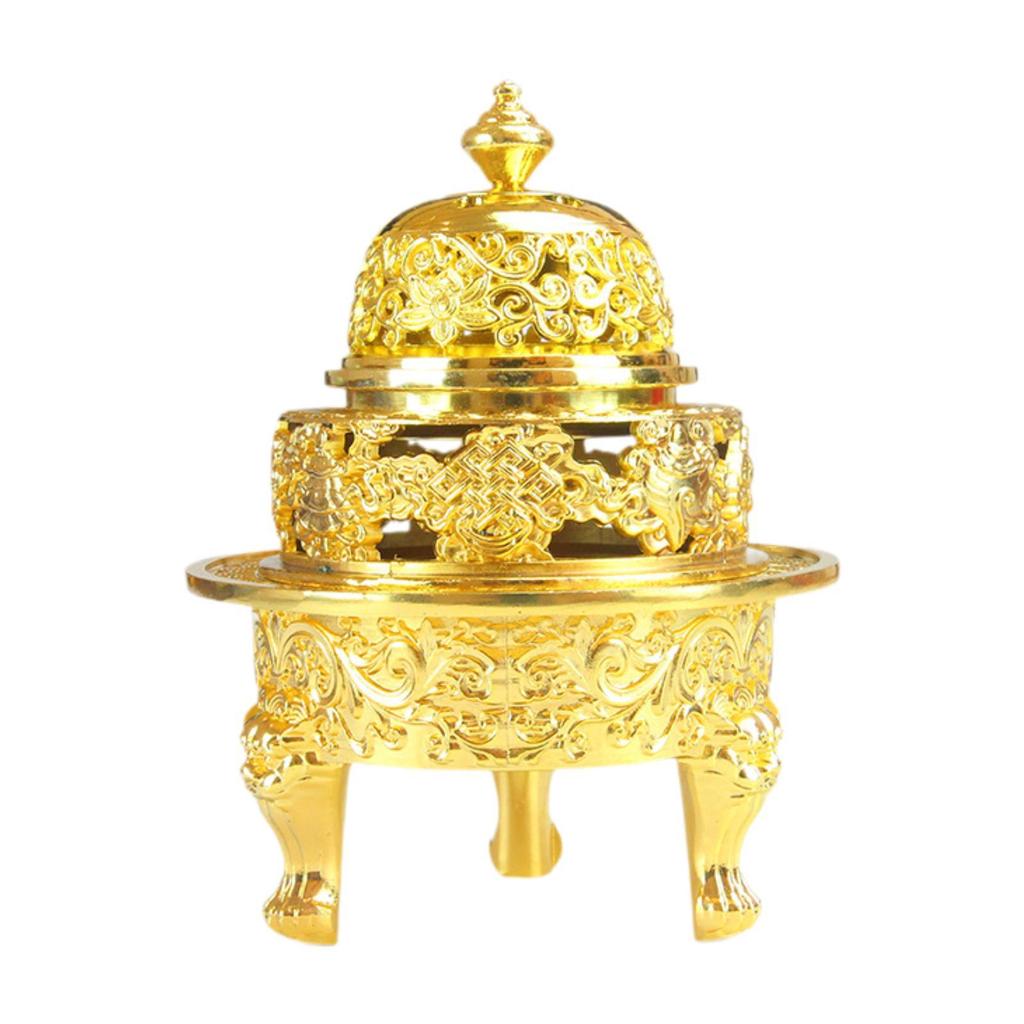 Incense Burner Figurine Desktop Ornament Antique Decor Unique Incense Stand for Tea Decor Office Desktop Room