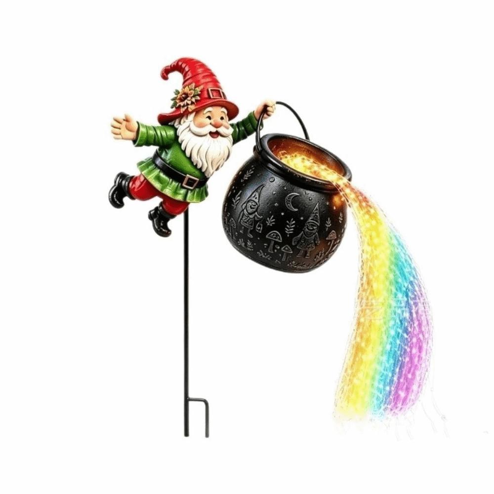 LED Christmas Cauldron Garden Light Ground Insert Watering Can Lantern Garden Lawn