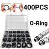 400Pcs Durable Car O-Ring Rubber Ring Kit Heat-resistant Gasket Washer Tool Kit  Auto Repair