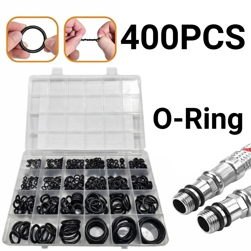 400Pcs Durable Car O-Ring Rubber Ring Kit Heat-resistant Gasket Washer Tool Kit  Auto Repair