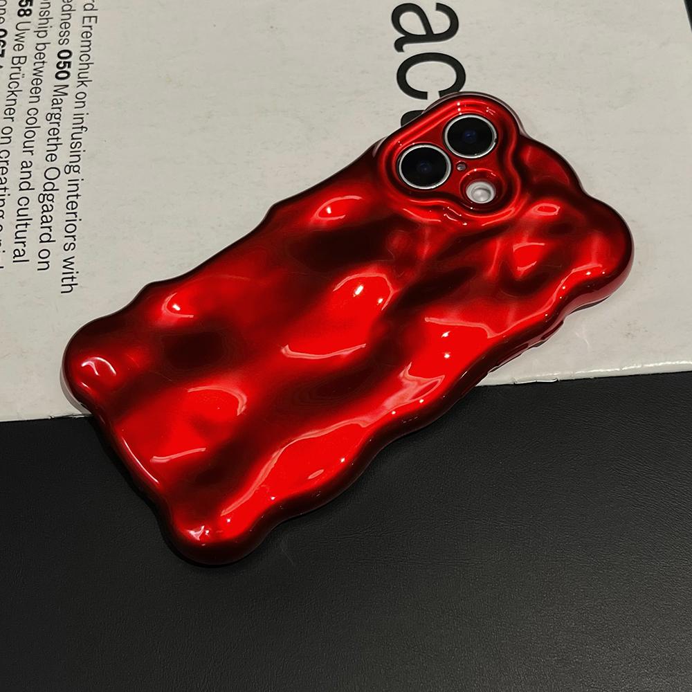 3D чехол для телефона с рисунком красного метеорита для iPhone 17 16 15 14 13 12 11 Pro Max, противоударный, из мягкого силикона, подарок
