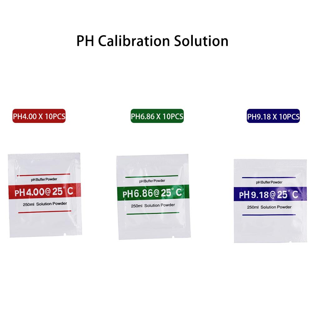 1/5/10 Sets PH Buffer Powder pH4.00 6.86 9.18 PH Meter Calibration Powder Pack 250ml Solution Powder PH Test Measure Calibration