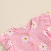 Citgeett Summer Kids Baby Girls Outfits Floral Print Tops Elastic Shorts Set Cute Casual Clothes