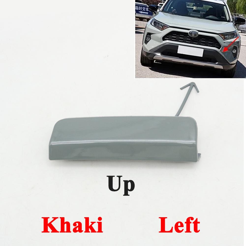 1pcs Car Front Bumper Trailer Hauling Cap Lid Trim Tow Hook Cover Up Or Down For Toyota RAV4 2020 2021 2022 2024