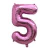 Pink Aluminum Film Balloon 32inch Inflatable Gifts Number Balloons  Theme Birthday Party